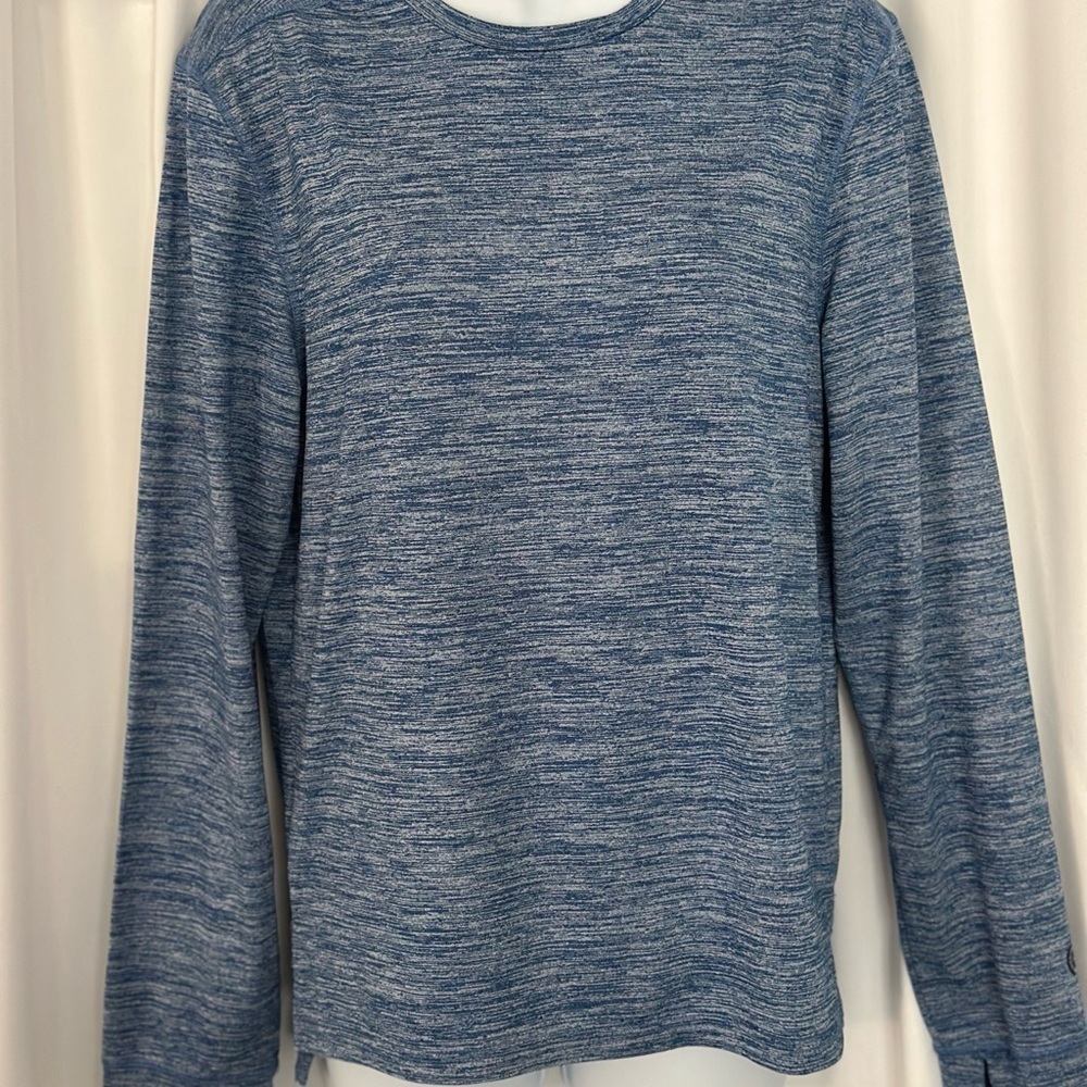 Champion Blue Heather Long Sleeve Performance Shirt (1025)